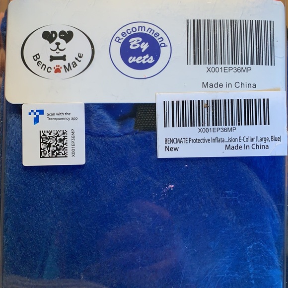6/$20 Bencmate Inflatable Collar injuries, rashes, post surgery Large 12-18" NWT - Picture 3 of 12